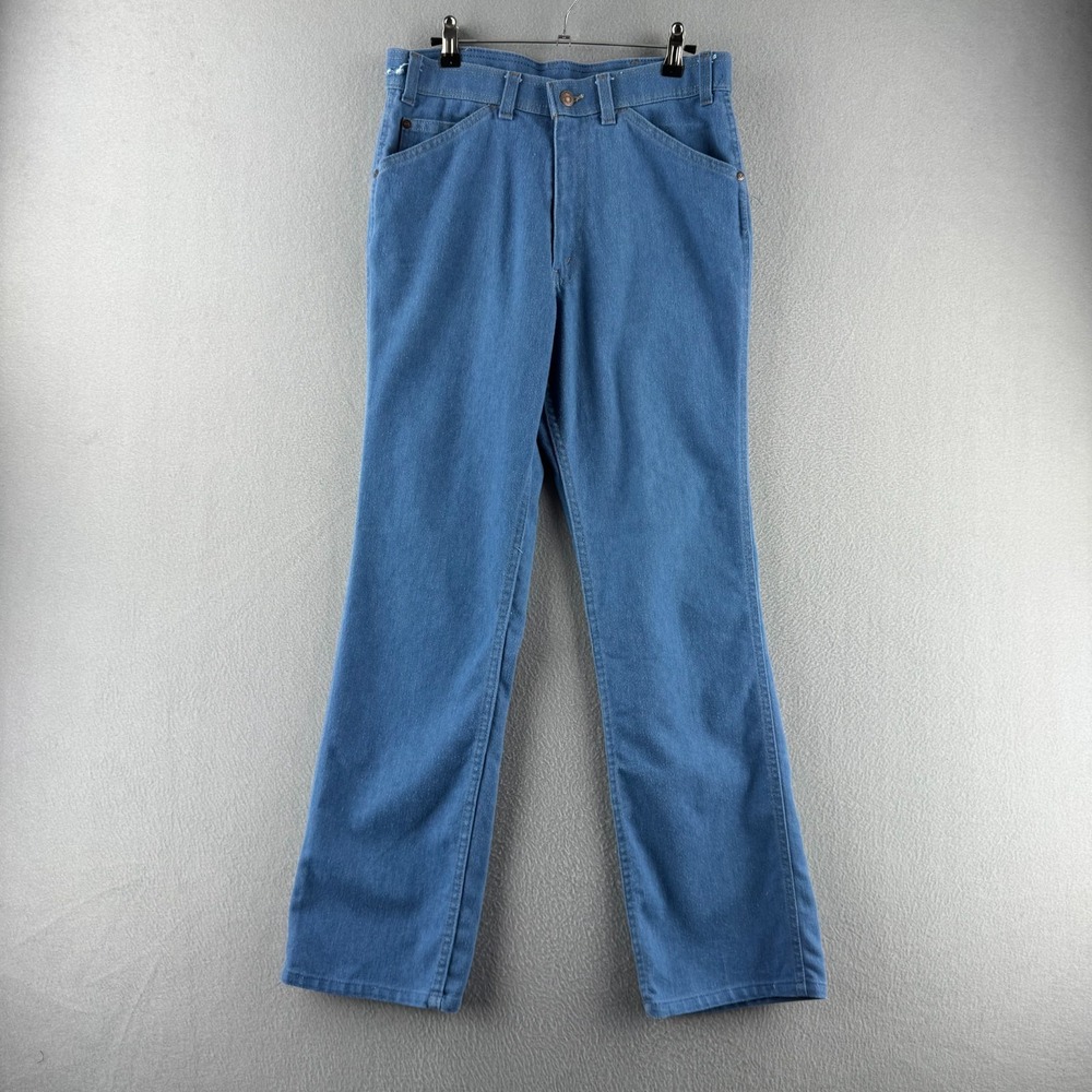 Vintage Levis Jeans Mens 32 (Fits 30x30) Blue 80s Poly Orange Tab 80s USA MADE